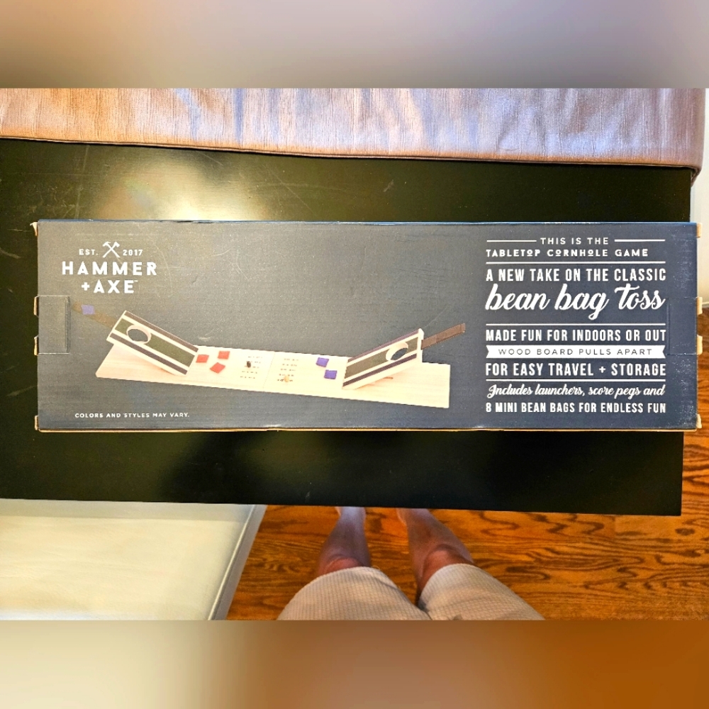 Table top cornhole game